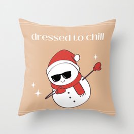 Dressed to Chill Throw Pillow