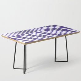 Checkerboard Pattern - Purple Coffee Table