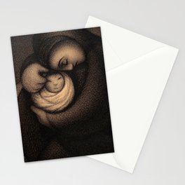 Mother and Child Stationery Cards