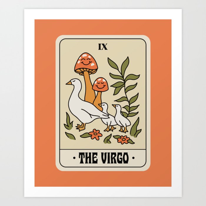 Virgo Tarot Art Print