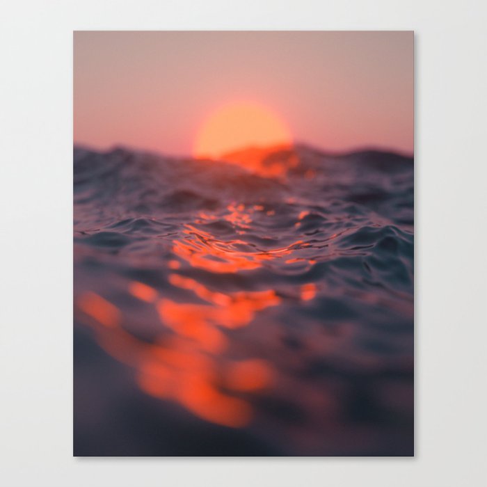 floating away in a digital ocean III Canvas Print