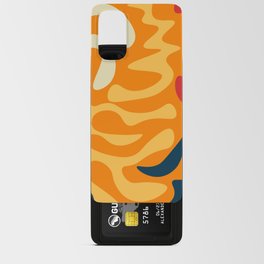 Abstract Mid century Modern Shapes pattern - Retro Color Android Card Case