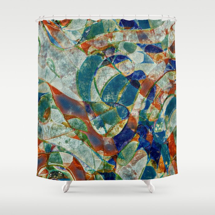 Rich Abstract 1 Shower Curtain