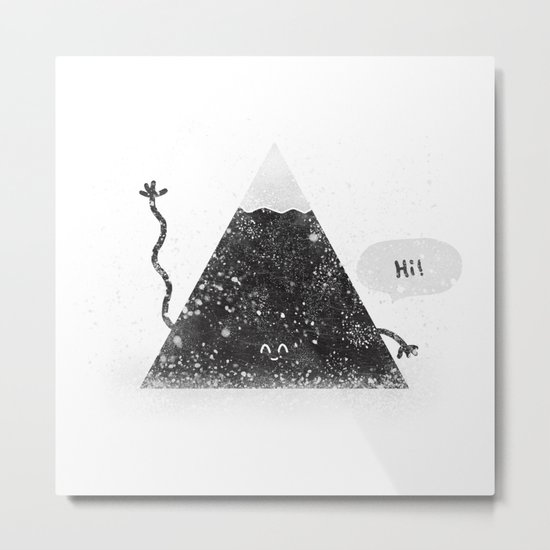 Happy Mountain Metal Print