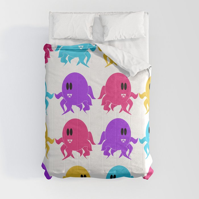Alien Octopus Pattern Comforter