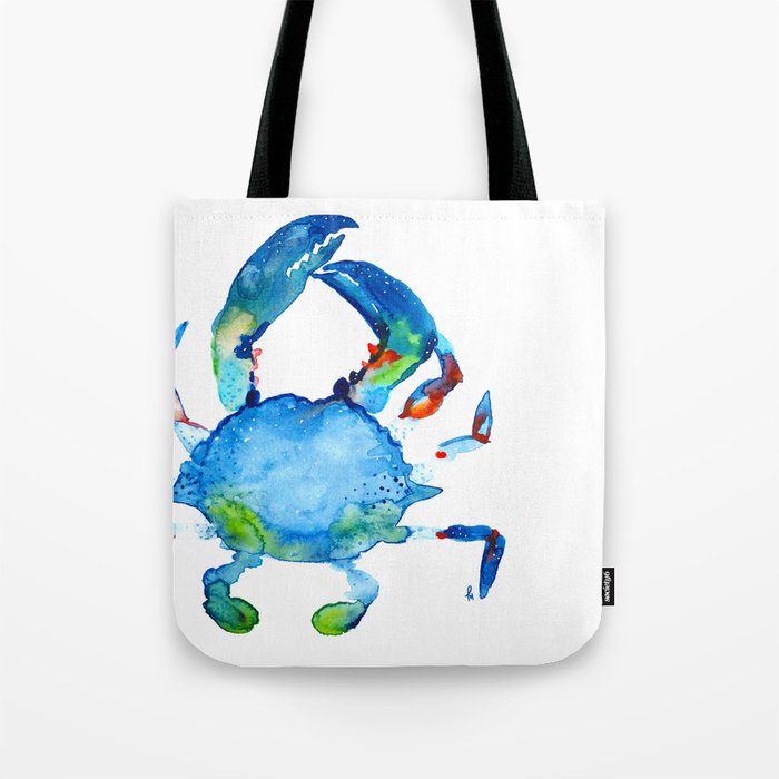 Blue Claw Crab - Nautical - Summer - Ocean - Sea Life Tote Bag
