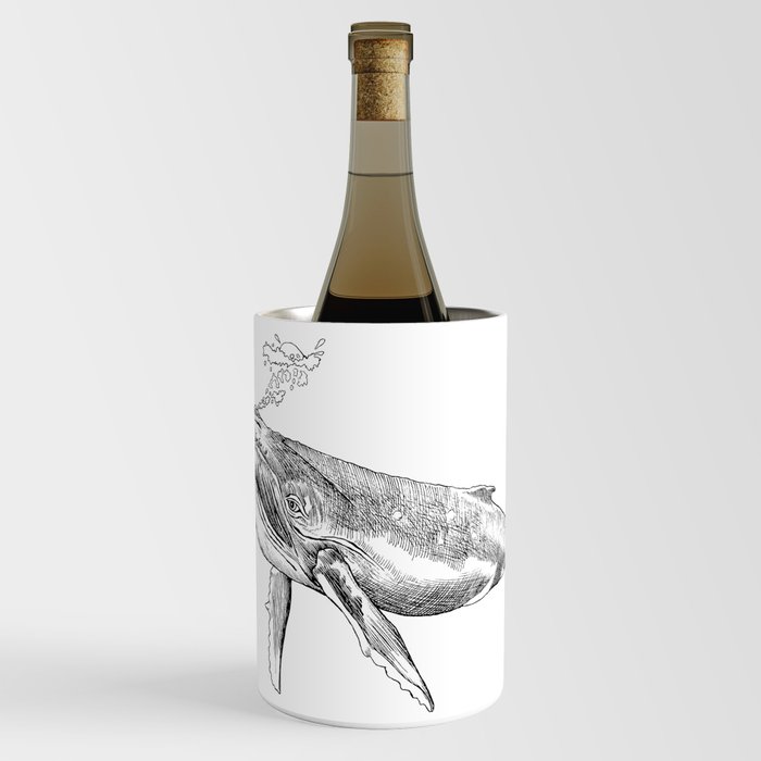Humpback Whale with Bubbles Wine Chiller