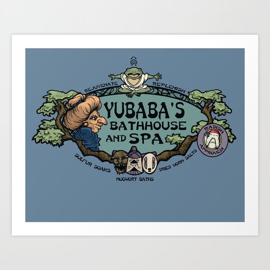Yubaba's Bathhouse Art Print