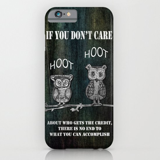 Two Hoots iPhone & iPod Case