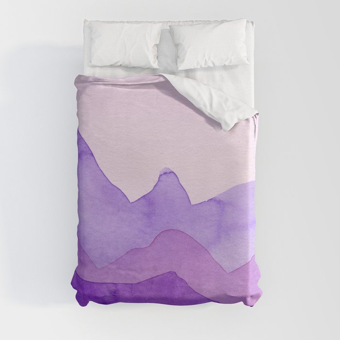 Purple Mountains Duvet Cover