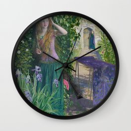 Arthur Hughes - Fair Rosamund (1854) Wall Clock