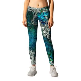 Abalone Shell Pearl and Silver 2 Leggings