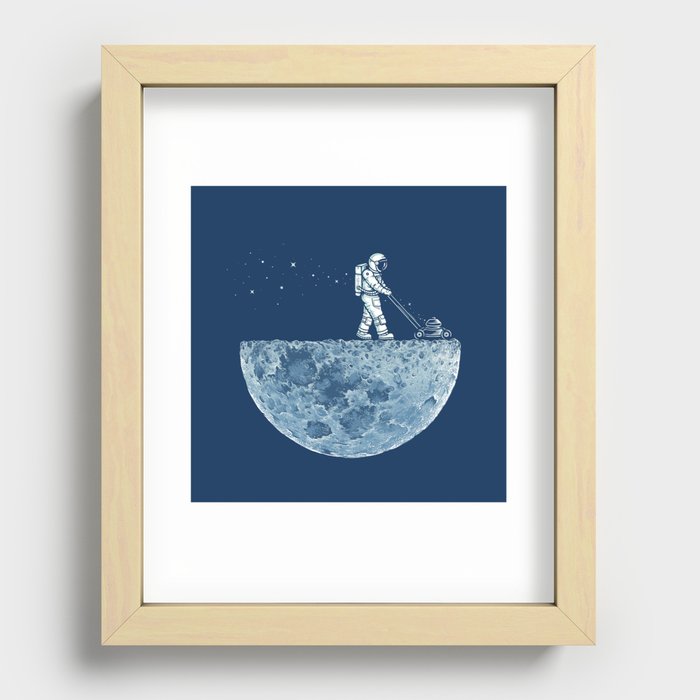 Mown Recessed Framed Print