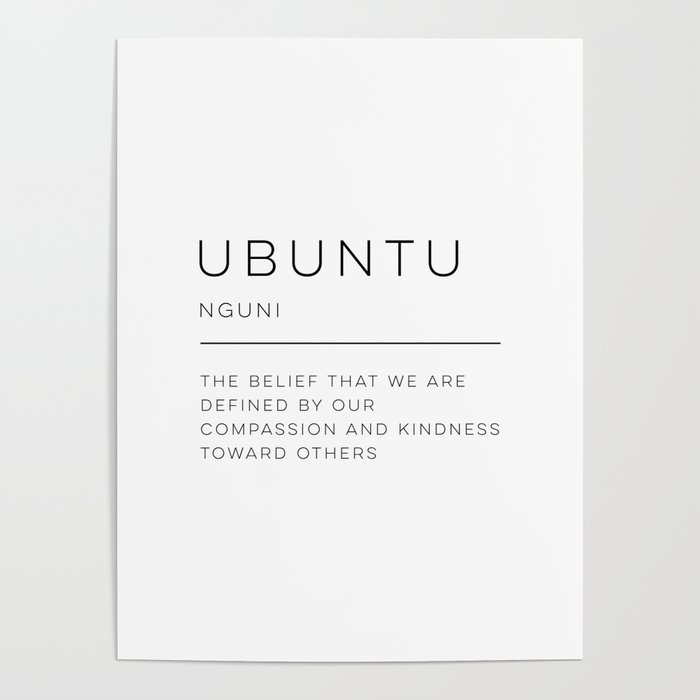 Ubuntu Definition Poster