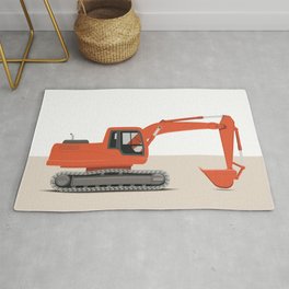 Digger in red Rug