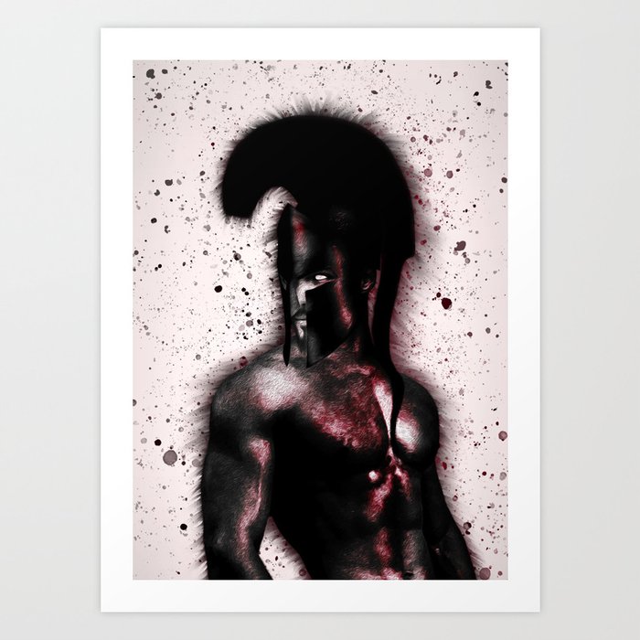 Ancient Warrior The Spartan Art Print By Aramandcorinth1 Society6