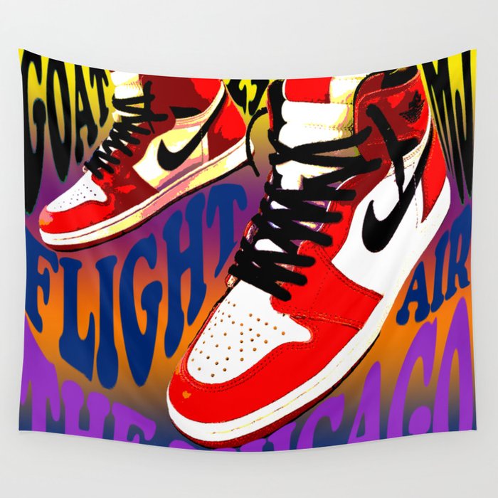 Psychedelic Sneakers Wall Tapestry
