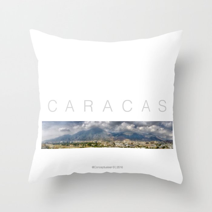 East CARACAS West Throw Pillow