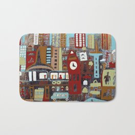 City, City Bath Mat | Painting, Architecture, Curated 
