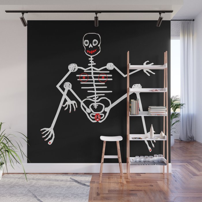 Skeleton Tata Female Wall Mural