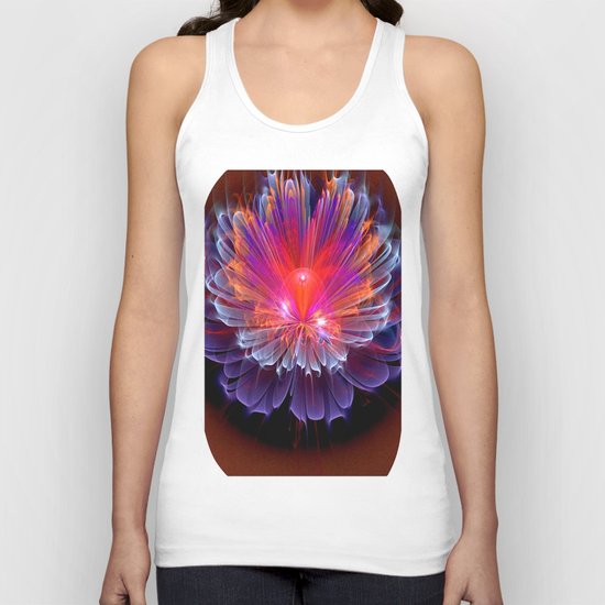 Neon Flower - A Vision all Aglow Unisex Tank Top