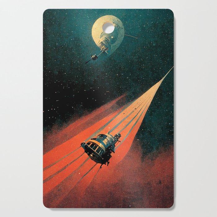 Vintage Deep Space Exploration Series - 01 Cutting Board