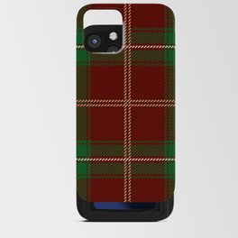 Red and Green Square Pattern iPhone Card Case