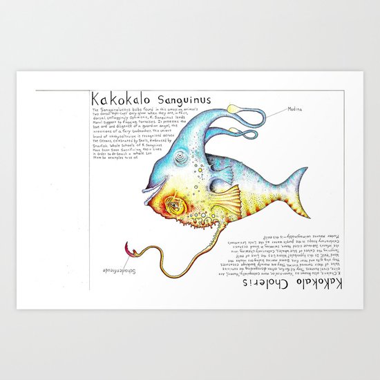Good Fish Bad Fish Art Print
