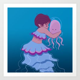 Jelly and Me Art Print