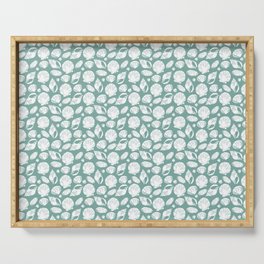 Shells . Teal Serving Tray