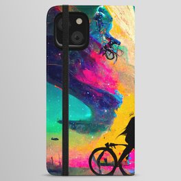 a bicycle in nowhere. iPhone Wallet Case