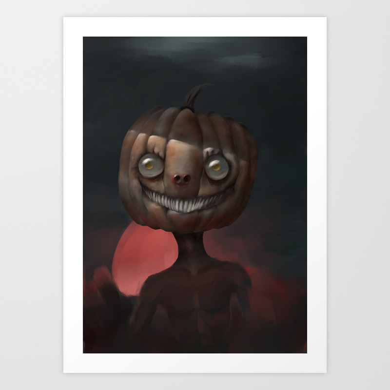 Scary Smile Art Print By Martsart Society6