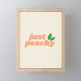 Just Peachy Framed Mini Art Print