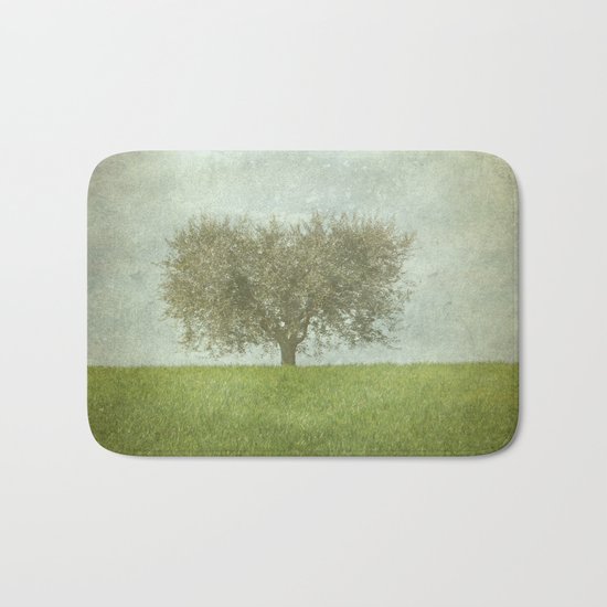 The Lone Olive Tree Bath Mat