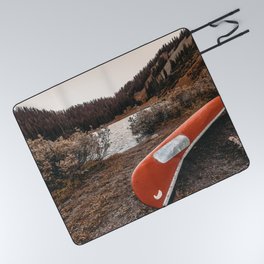 Rustic Autumn Canoe // Dusk Lit Gray Sky Pond Reflection in the Colorado Woodlands Picnic Blanket | Alaskan Grey Foggy, Montana Tranquil, Woods Photography, Wilderness Adventure, Mountain Mountains, Painting, The Photo Pictures, Landscape In Winter, Wanderlust Hunting, Camping Travel Sky 