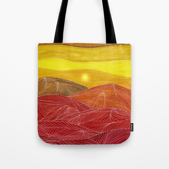 Lines in the mountains IX Tote Bag