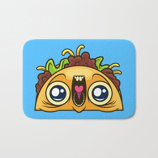 Excited Taco Bath Mat