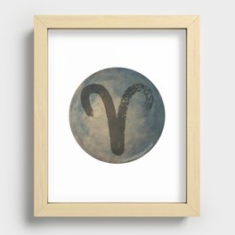 Aries Moon Recessed Framed Print