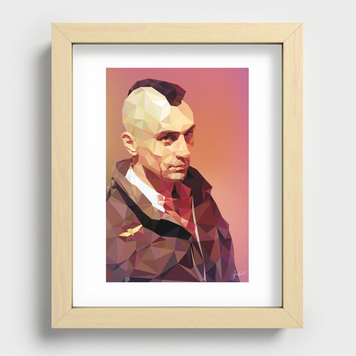 Travis Bickle Polygon – Taxi Driver Recessed Framed Print