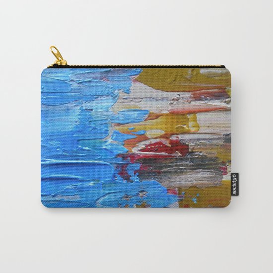 Beach Tide Acrylics On Stretched Canvas Carry-All Pouch