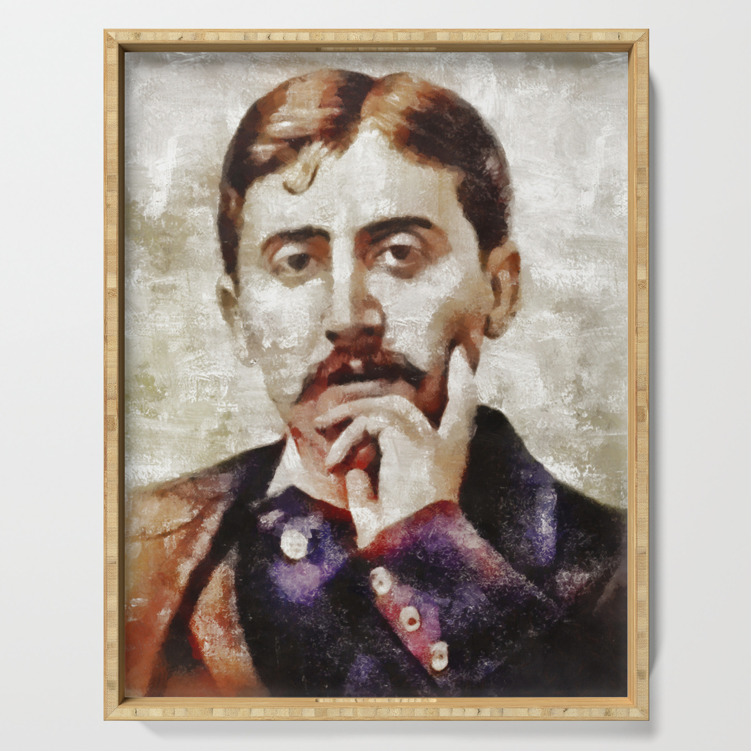 Marcel Proust Literary Legend Serving Tray By Serpentfilms Society6