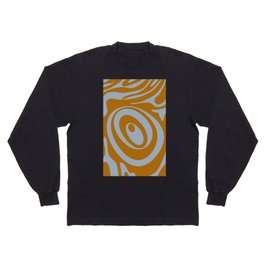 29 Abstract Liquid Swirly Shapes 220725 Valourine Digital Design Long Sleeve T-shirt
