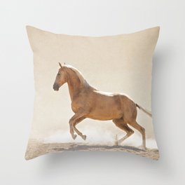 Palomino Horse Throw Pillow