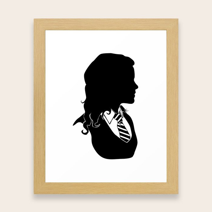 Hermione Standard Silhouette Framed Art Print By Gtrichardson Hermione Standard Silhouette Framed Art Print