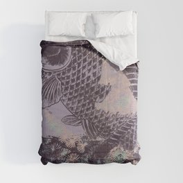 Japanese carp fine art Comforter