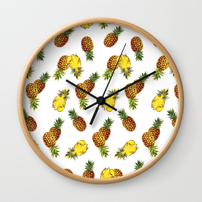 Fresh Pineapple Wall Clock