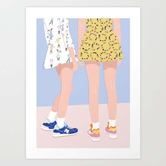 GIRLFRIENDS Art Print