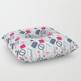 Contraception Pattern Floor Pillow