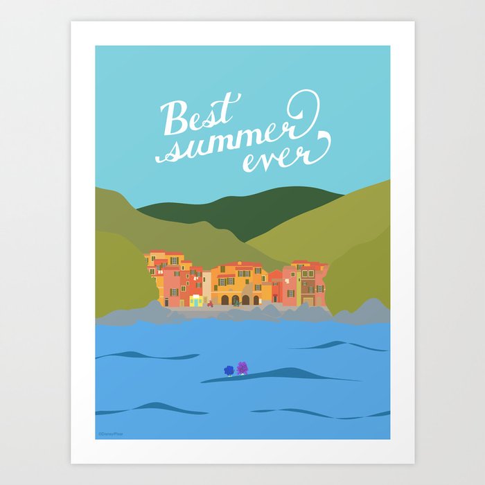 “Best Summer Ever - Luca” by Lyman Creative Co Art Print