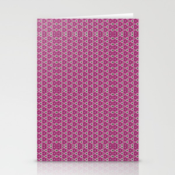 Pink abstract pattern made from a picture of a rose  Stationery Cards